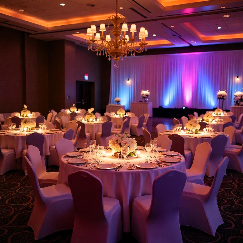 Event bouquet with bold colorful flowers